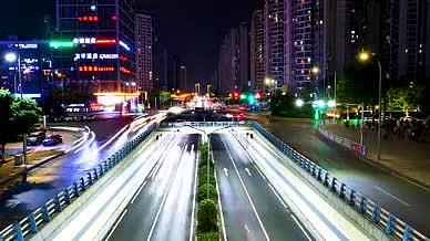 车流延时、城市夜景视频的预览图